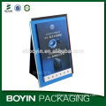 Custom promotional blue tabletop paper advertising display for cigarette